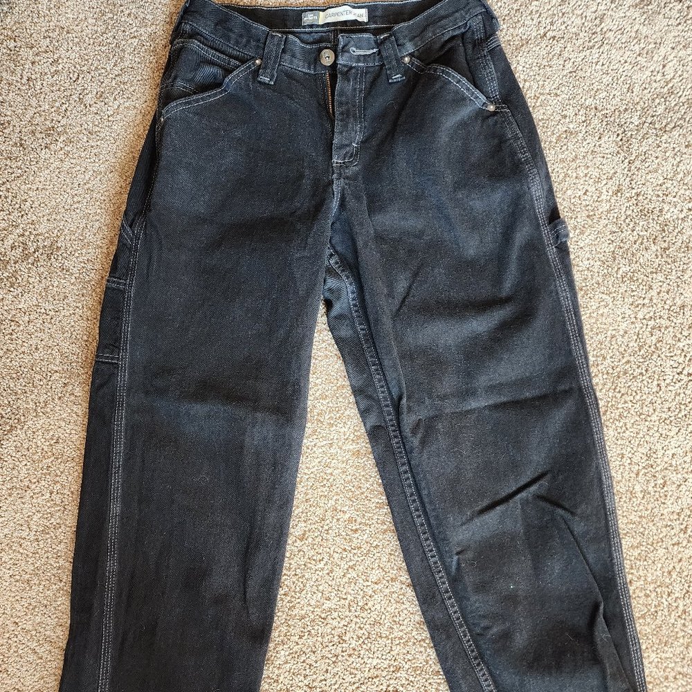 lee dungaree black carpenter jean 29x30